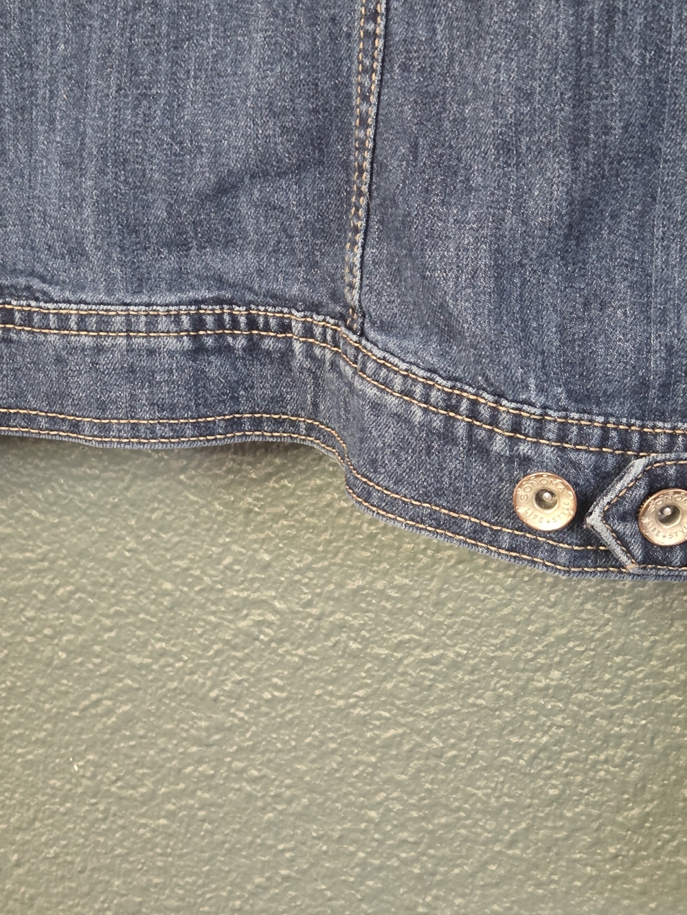 Sonoma Light Blue Denim Jean Jacket with Button Front - Picture 6 of 6